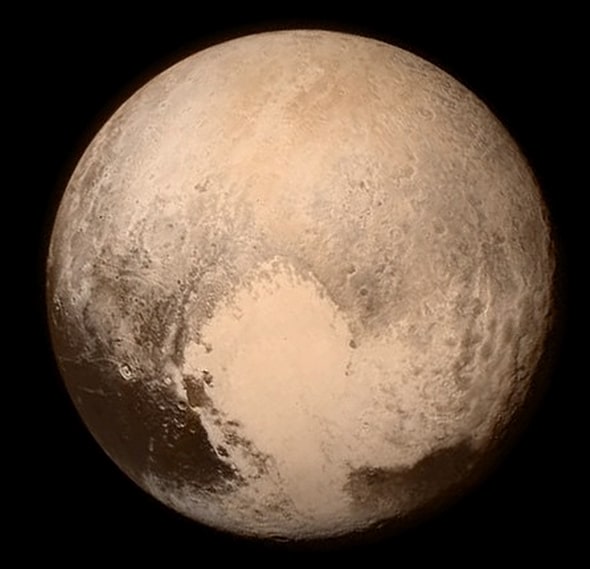 Satellite image of pluto